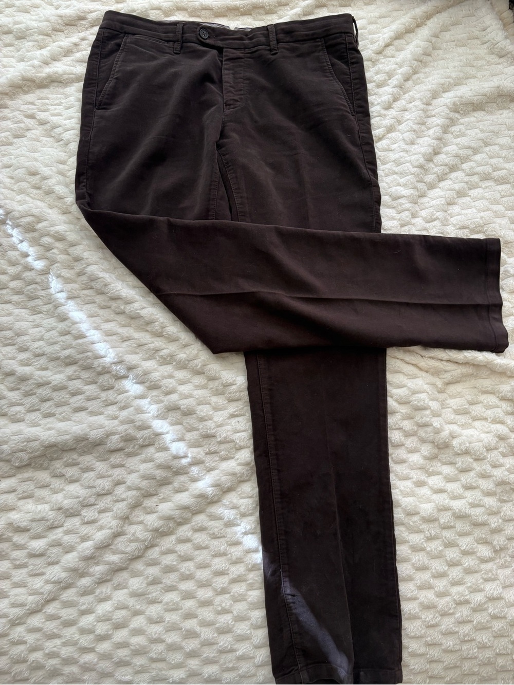 Corneliani Dark Brown Chino Pants